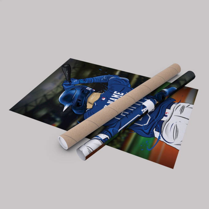 Toronto Blue Jays Jersey MLB Personalized Jersey Custom Name and Number Canvas Wall Art Print Home Decor Framed Poster Man Cave Gift