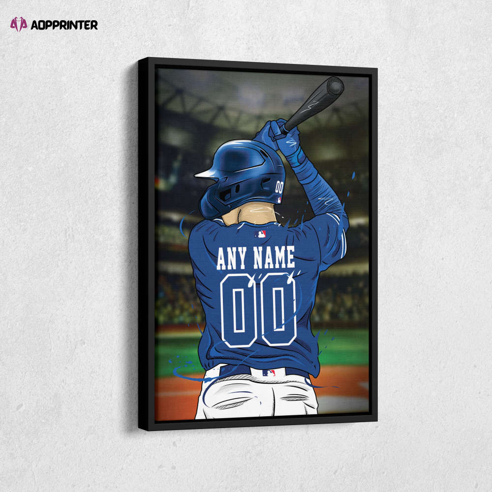 Toronto Blue Jays Jersey MLB Personalized Jersey Custom Name and Number Canvas Wall Art Print Home Decor Framed Poster Man Cave Gift Toronto Blue Jays Jersey MLB Personalized Jersey Custom Name and Number Canvas Wall Art Print Home Decor Framed Poster Man Cave Gift