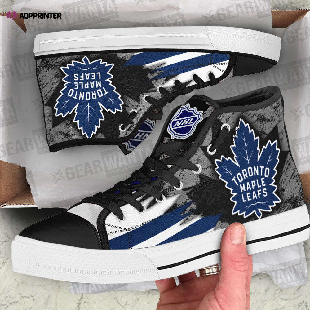 Toronto Maple Leafs High Top Shoes Custom For Fans Toronto Maple Leafs High Top Shoes Custom For Fans