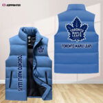 Toronto Maple Leafs Sleeveless Puffer Jacket Custom For Fans Gifts Toronto Maple Leafs Sleeveless Puffer Jacket Custom For Fans Gifts