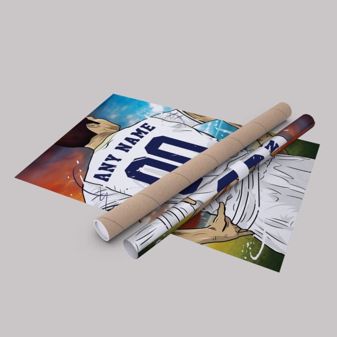 Tottenham Hotspur F.C. Jersey Soccer Personalized Jersey Custom Name and Number Canvas Wall Art Home Decor Framed Poster Man Cave Gift