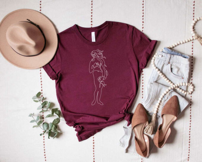 Venus Line Art Renaissance Shirt Drawing T shirt Line Art T shirt Aesthetic T shirt Graphic T shirt Creative Shirt Medieval Shirt