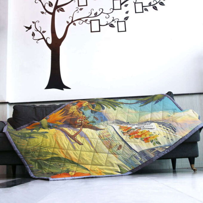 Vintage Hawaii Quilt Blanket – AH – J4