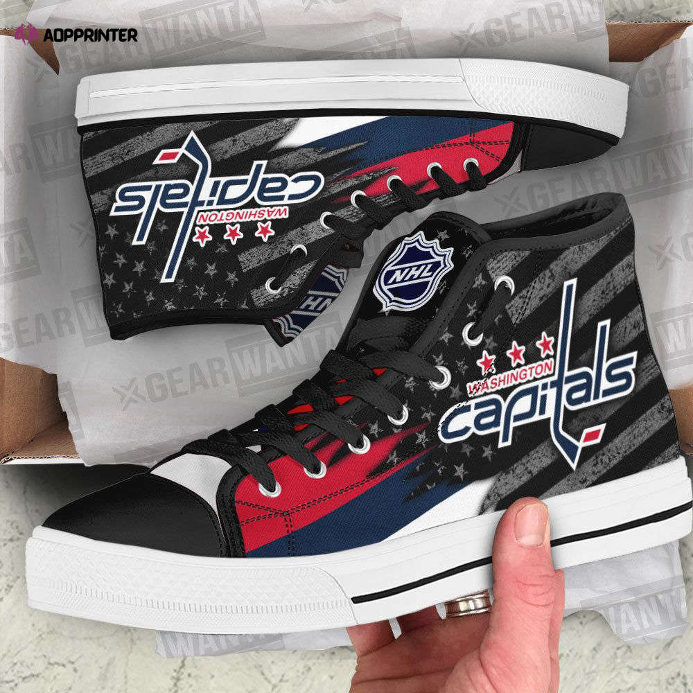 Washington Capitals High Top Shoes Custom For Fans Washington Capitals High Top Shoes Custom For Fans