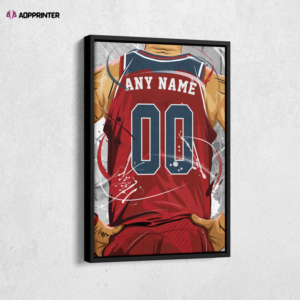 Washington Wizards Jersey NBA Personalized Jersey Custom Name and Number Canvas Wall Art Print Home Decor Framed Poster Man Cave Gift Washington Wizards Jersey NBA Personalized Jersey Custom Name and Number Canvas Wall Art Print Home Decor Framed Poster Man Cave Gift