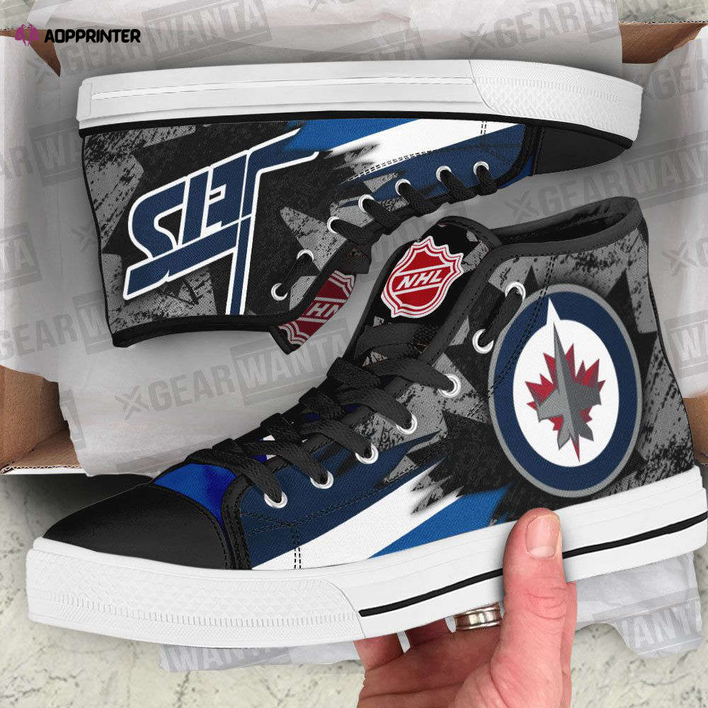 Winnipeg Jets High Top Shoes Custom For Fans Winnipeg Jets High Top Shoes Custom For Fans