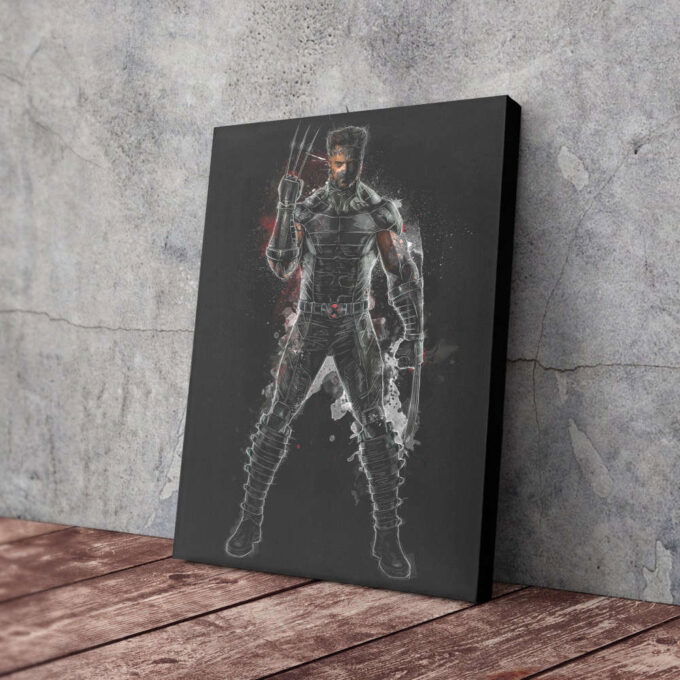 Wolverine Poster Marvel Comics Artwork Canvas Custom Design Wall Art Print Hand Made Ready to Hang