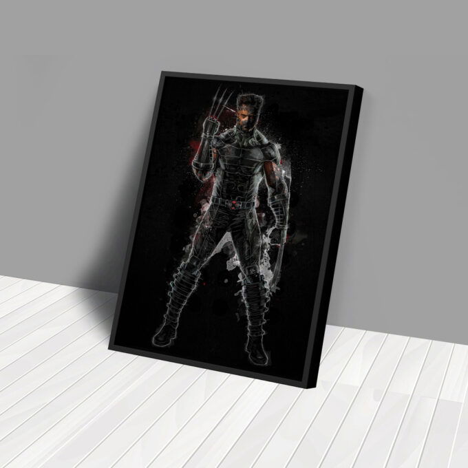 Wolverine Poster Marvel Comics Artwork Canvas Custom Design Wall Art Print Hand Made Ready to Hang