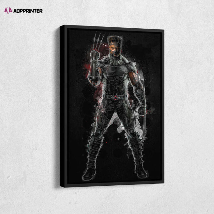 Wolverine Poster Marvel Comics Artwork Canvas Custom Design Wall Art Print Hand Made Ready to Hang