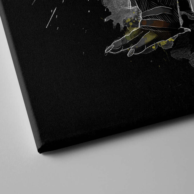 Yoda Poster Star Wars Art Canvas Wall Art Print Home Decor Framed Poster Gift for Kids