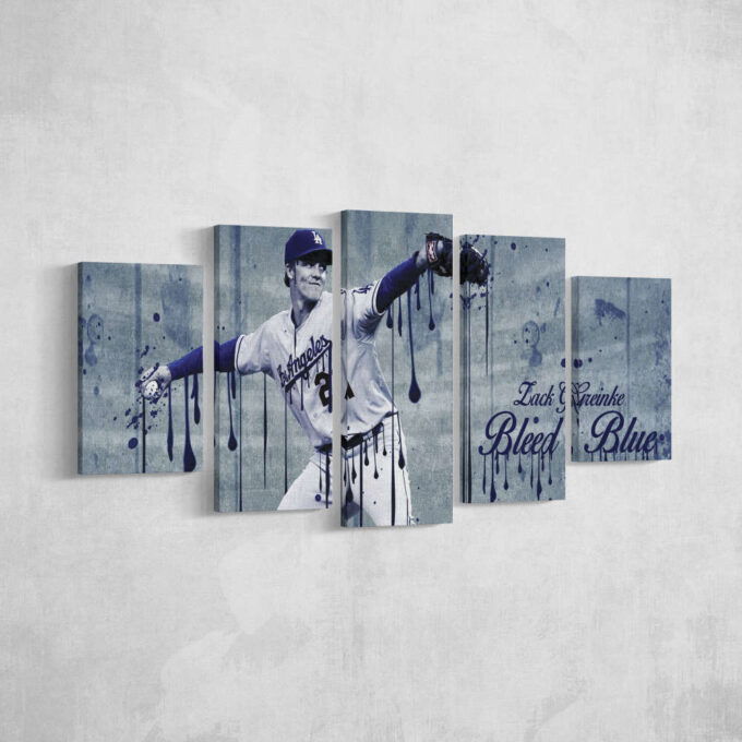 Zack Greinke Baseball Art Painting Canvas Unique Design Wall Art Print Hand Made Ready to Hang Custom Design