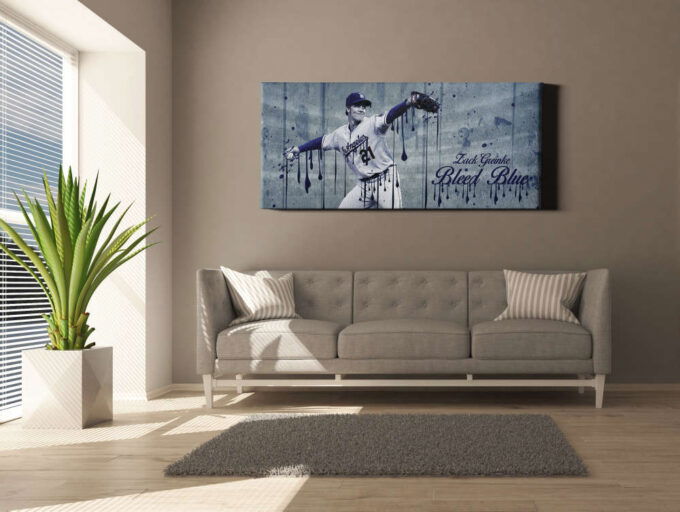 Zack Greinke Baseball Art Painting Canvas Unique Design Wall Art Print Hand Made Ready to Hang Custom Design