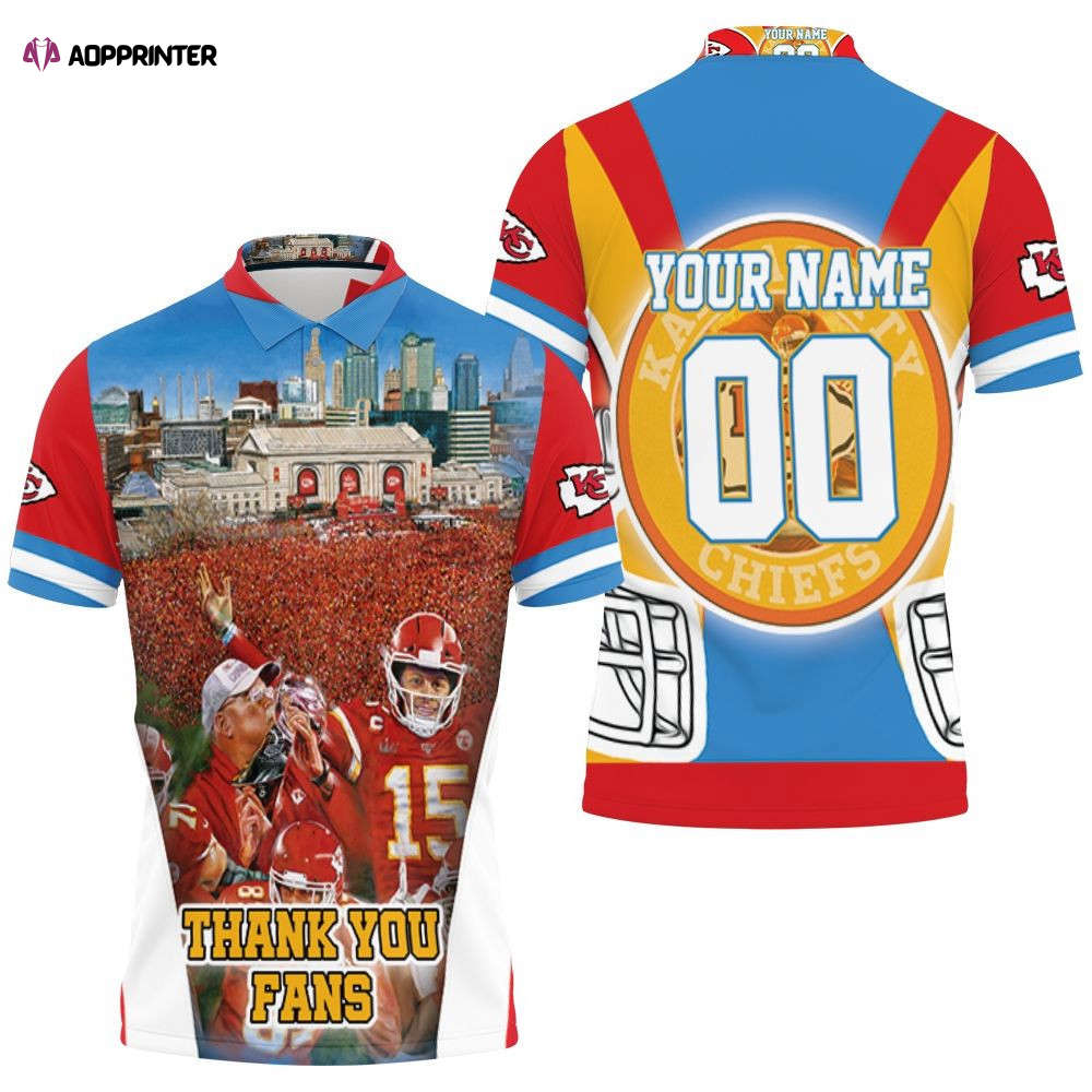 2021 Kansas City Chiefs West Division Thank You Fans Personalized 3D Gift for Fans Polo Shirt 2021 Kansas City Chiefs West Division Thank You Fans Personalized 3D Gift for Fans Polo Shirt