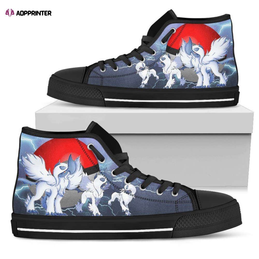 Absol High Top Shoes Custom For Fans Pokemon Absol High Top Shoes Custom For Fans Pokemon