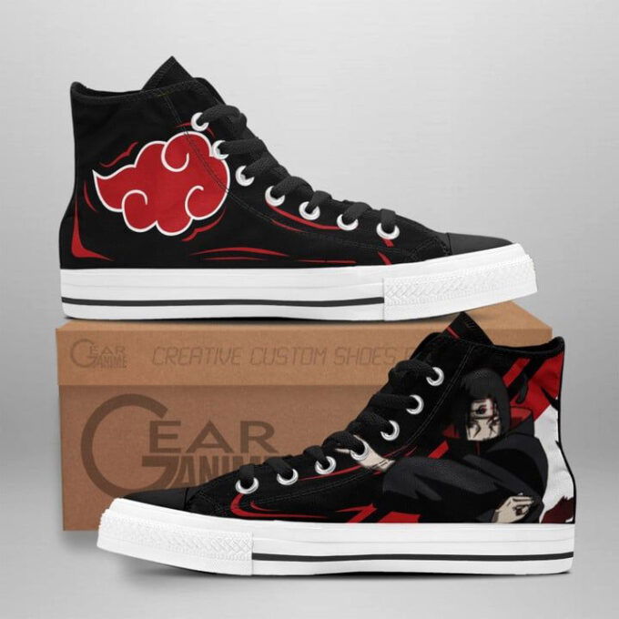 Akatsuki Itachi Jutsu High Top Shoes Custom Naruto Anime For Fans