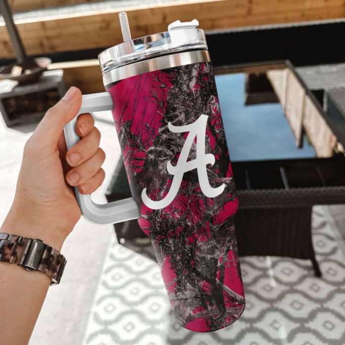 Alabama Crimson Tide NCAA Hunting Personalized Stanley Tumbler 40oz Gift for Fans