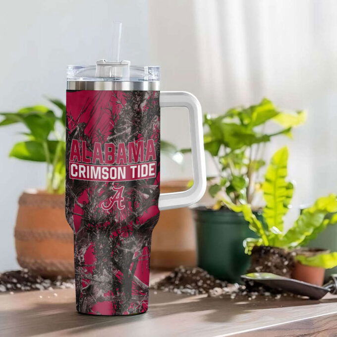 Alabama Crimson Tide NCAA Hunting Personalized Stanley Tumbler 40oz Gift for Fans