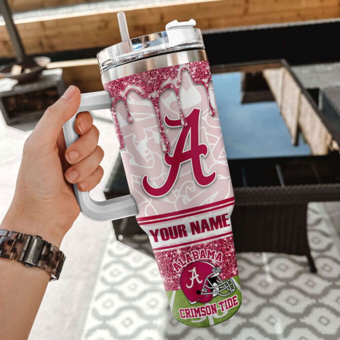 Alabama Crimson Tide NCAA Personalized Stanley Tumbler 40oz Gift for Fans