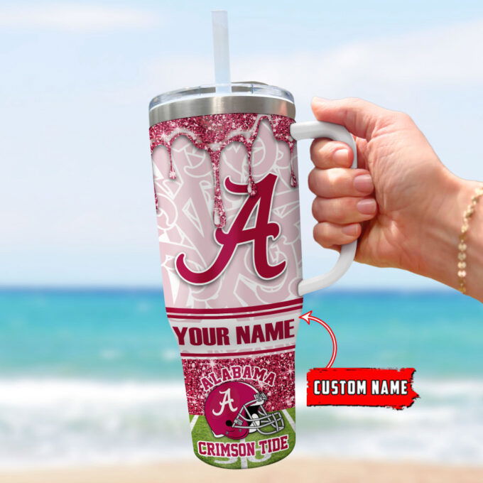 Alabama Crimson Tide NCAA Personalized Stanley Tumbler 40oz Gift for Fans