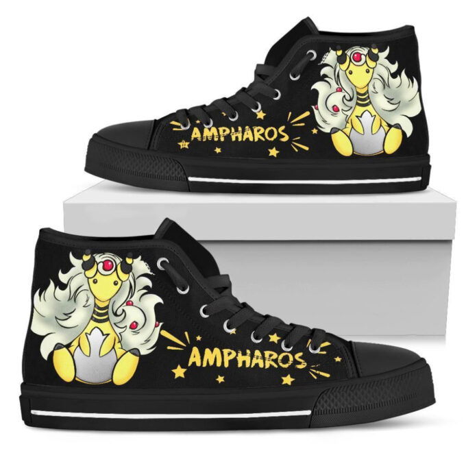 Ampharos High Top Shoes Custom For Fans Pokemon