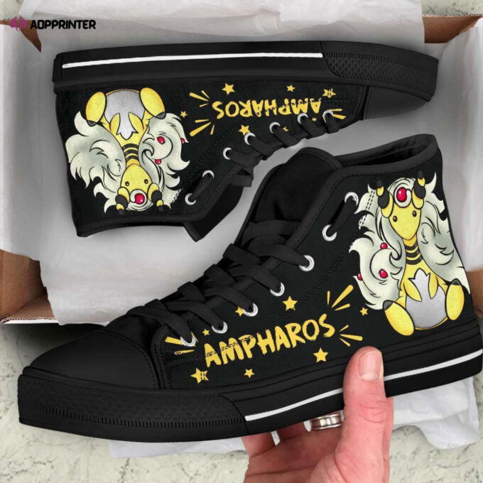 Ampharos High Top Shoes Custom For Fans Pokemon