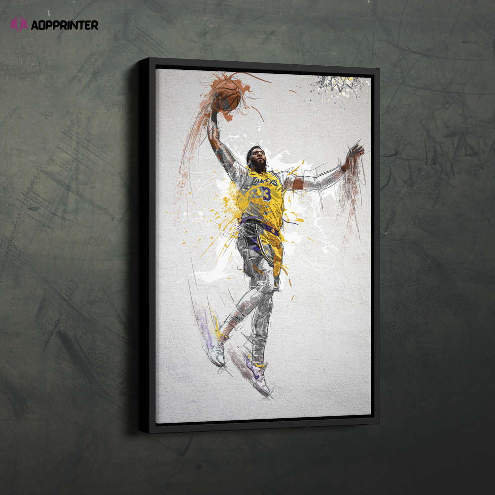Anthony Davis Poster Los Angeles Lakers Framed NBA Wall Art Home Decor Canvas Print Artwork Anthony Davis Poster Los Angeles Lakers Framed NBA Wall Art Home Decor Canvas Print Artwork
