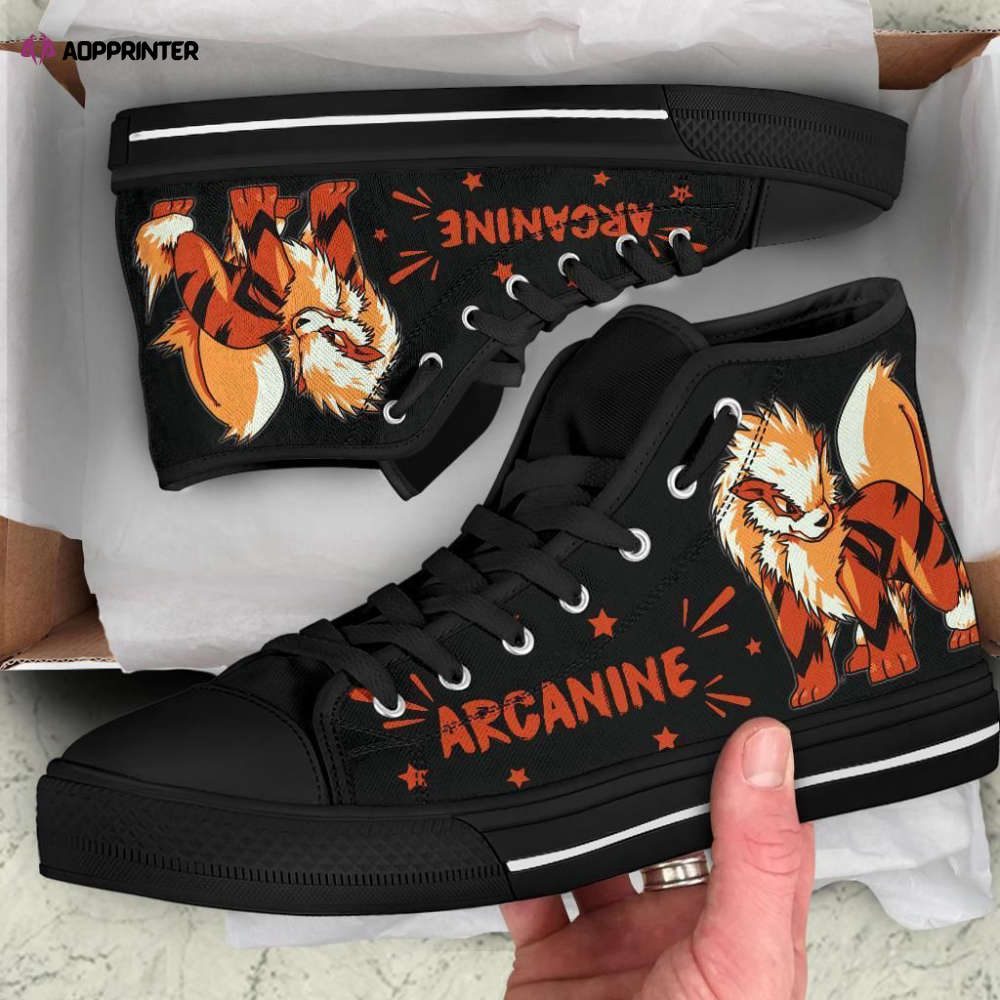 Arcanine High Top Shoes Custom For Fans Pokemon Arcanine High Top Shoes Custom For Fans Pokemon