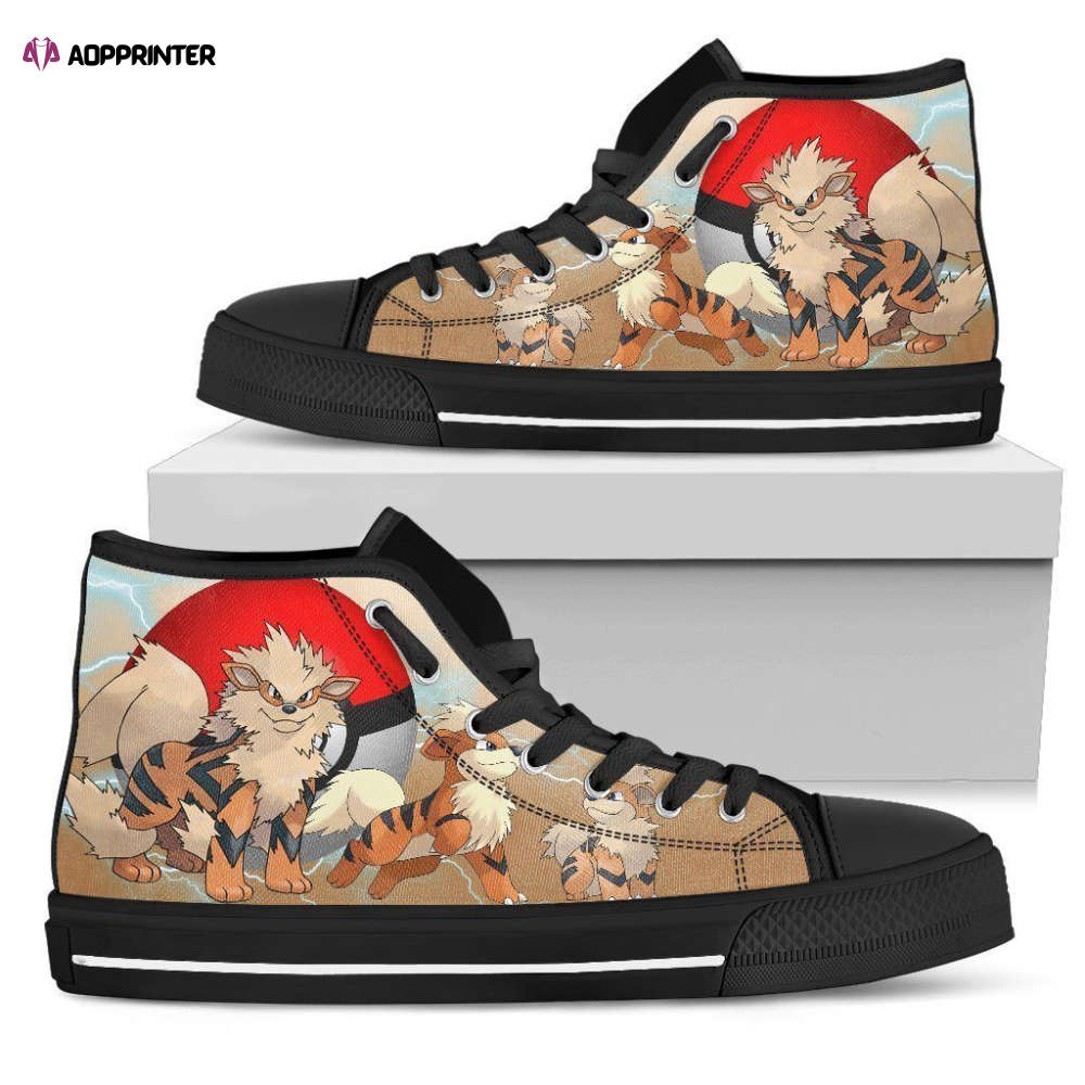 Arcanine High Top Shoes Custom For Fans Pokemon Arcanine High Top Shoes Custom For Fans Pokemon