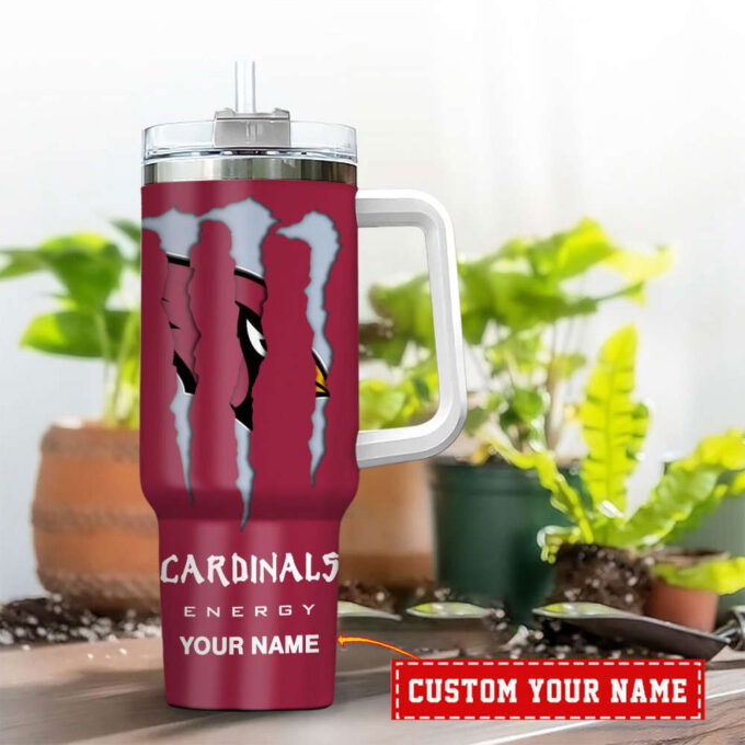 Arizona Cardinals NFL Energy Nutrition Facts Personalized Stanley Tumbler 40Oz Gift for Fans