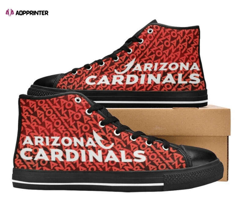 Arizona Cardinals NFL Football Custom Canvas High Top Shoes Arizona Cardinals NFL Football Custom Canvas High Top Shoes