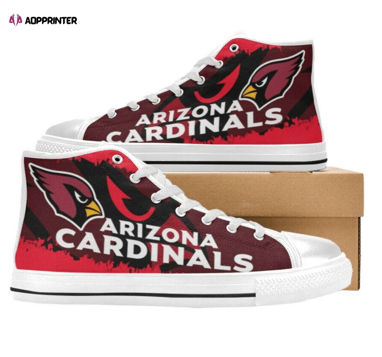 Arizona Cardinals NFL Football Custom Canvas High Top Shoes Arizona Cardinals NFL Football Custom Canvas High Top Shoes