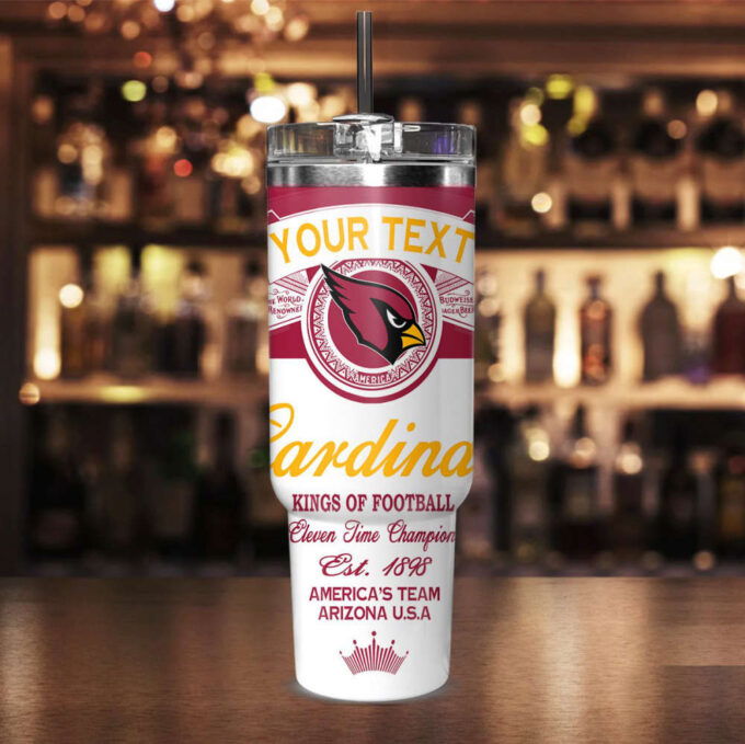 Arizona Cardinals NFL Kings Of Football Custom Your Text Stanley Tumbler 40Oz Gift for Fans