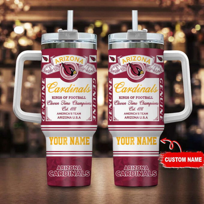 Arizona Cardinals NFL Kings Of Football Personalized Stanley Tumbler 40oz Gift for Fans