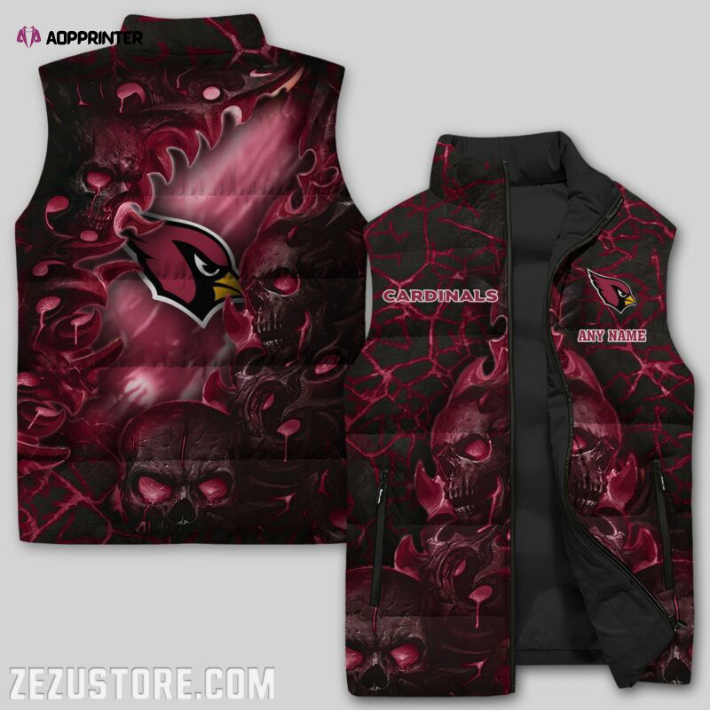 Arizona Cardinals NFL Sleeveless Puffer Jacket Custom For Fans Gifts Arizona Cardinals NFL Sleeveless Puffer Jacket Custom For Fans Gifts