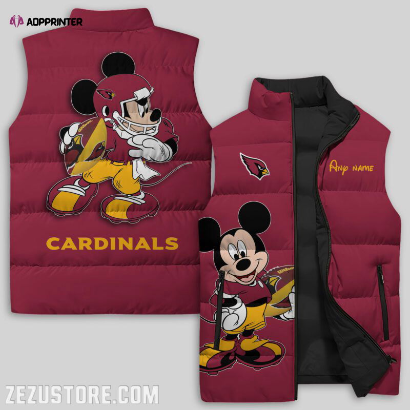 Arizona Cardinals NFL Sleeveless Puffer Jacket Custom For Fans Gifts Arizona Cardinals NFL Sleeveless Puffer Jacket Custom For Fans Gifts