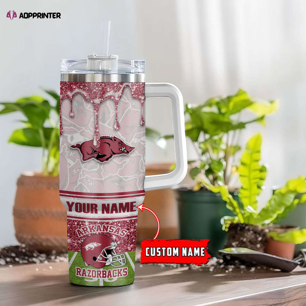 Arkansas Razorbacks NCAA Personalized Stanley Tumbler 40oz Gift for Fans Arkansas Razorbacks NCAA Personalized Stanley Tumbler 40oz Gift for Fans