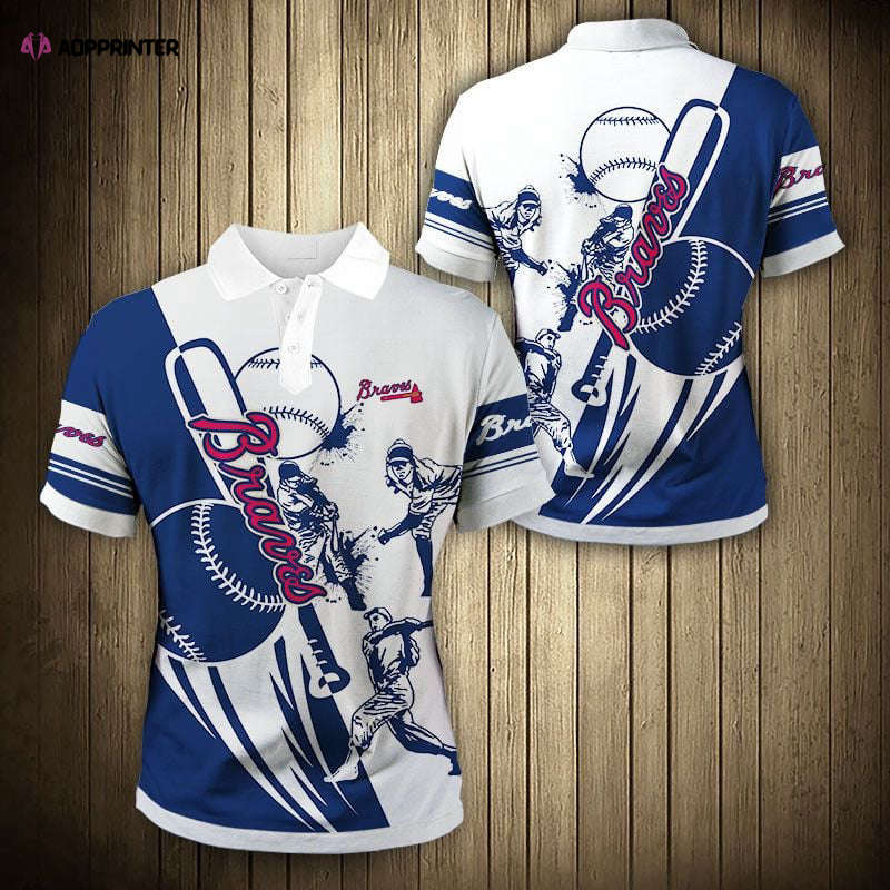 Atlanta Braves Blue Polo Shirt Atlanta Braves Blue Polo Shirt
