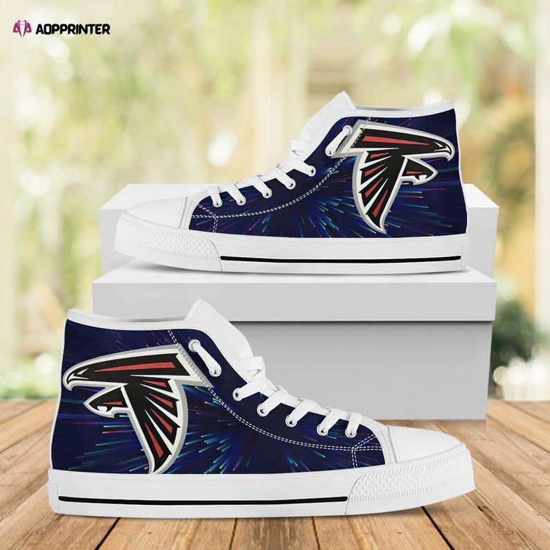 Atlanta Falcons Football NFL Custom Canvas High Top Shoes Atlanta Falcons Football NFL Custom Canvas High Top Shoes