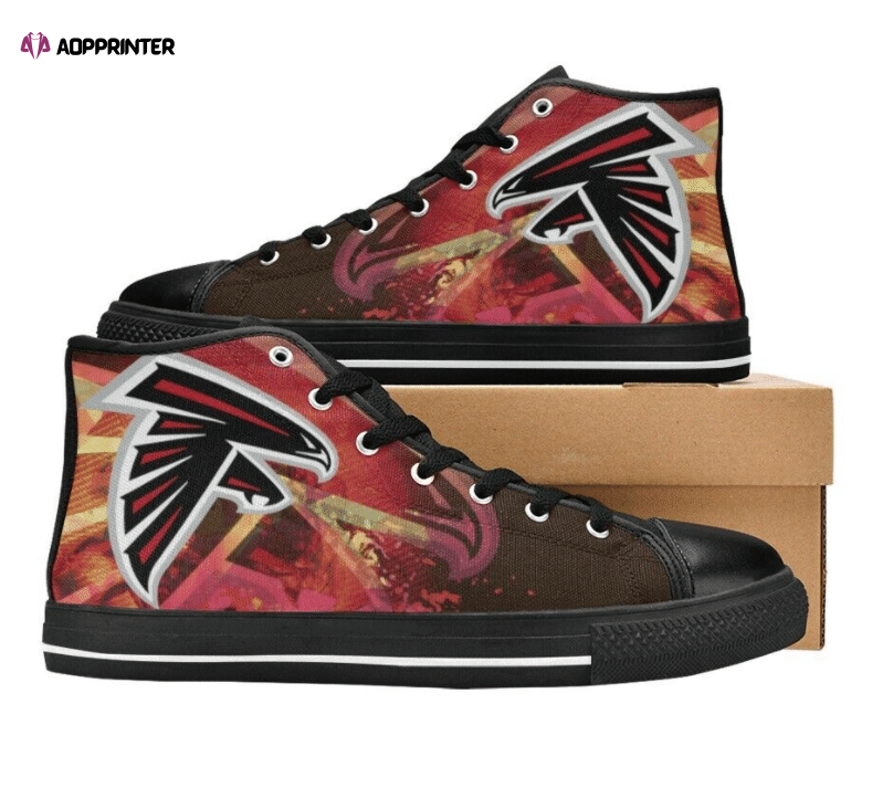 Atlanta Falcons NFL Football Custom Canvas High Top Shoes Atlanta Falcons NFL Football Custom Canvas High Top Shoes