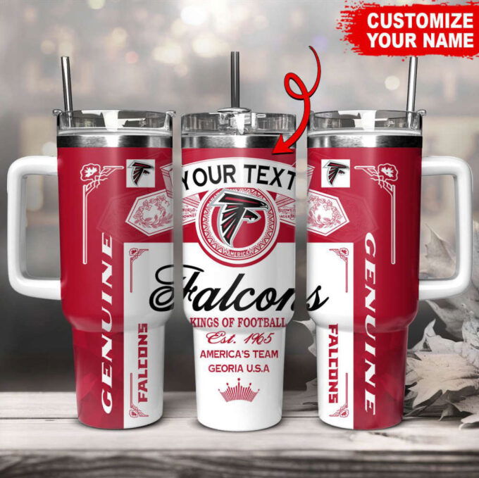 Atlanta Falcons NFL Kings Of Football Custom Your Text Stanley Tumbler 40Oz Gift for Fans