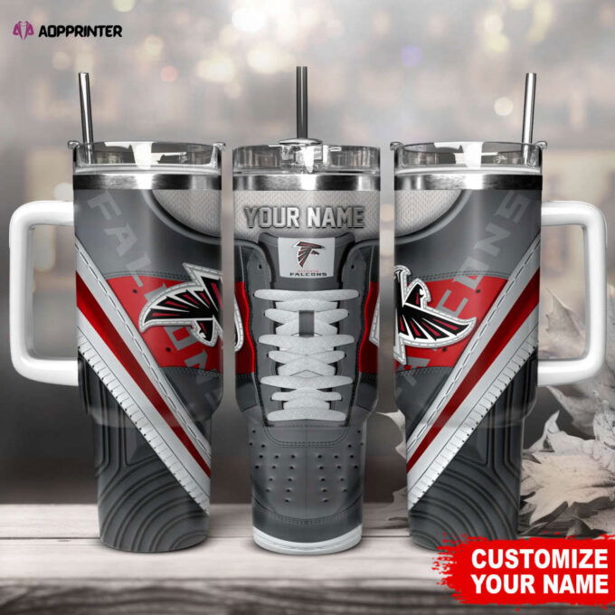 Atlanta Falcons Sneaker NFL Personalized Stanley Tumbler 40Oz Gift for Fans
