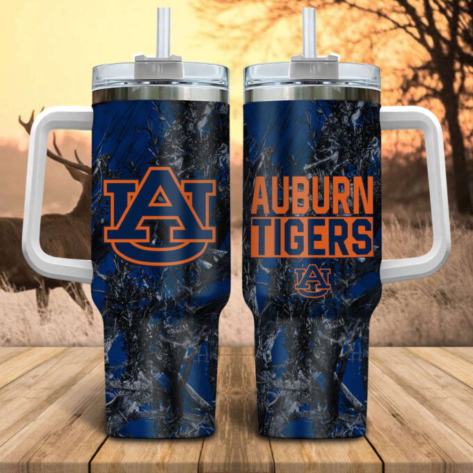 Auburn Tigers NCAA Hunting Personalized Stanley Tumbler 40oz Gift for Fans