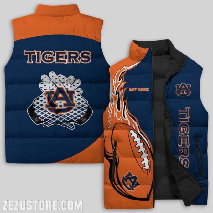 Auburn Tigers NCAA Sleeveless Puffer Jacket Custom For Fans Gifts