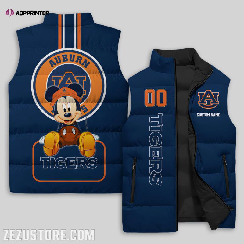Auburn Tigers NCAA Sleeveless Puffer Jacket Custom For Fans Gifts Auburn Tigers NCAA Sleeveless Puffer Jacket Custom For Fans Gifts