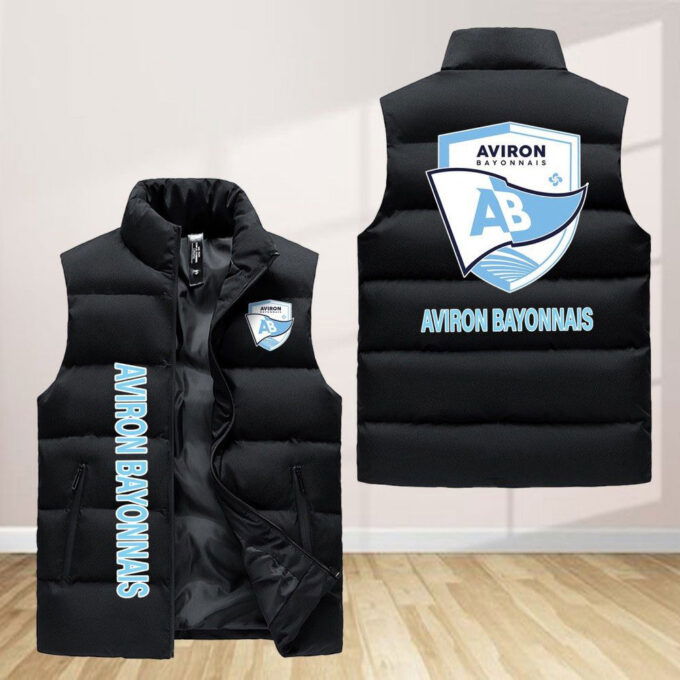 Aviron Bayonnais Sleeveless Puffer Jacket Custom For Fans Gifts