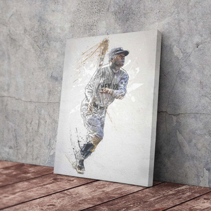 Babe Ruth Poster New York Yankees MLB Framed Wall Art Home Decor Canvas Print Artwork
