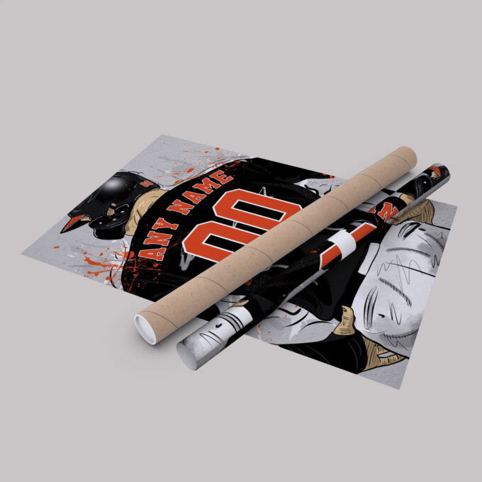 Baltimore Orioles Jersey MLB Personalized Jersey Custom Name and Number Canvas Wall Art Home Decor Framed Poster Man Cave Gift
