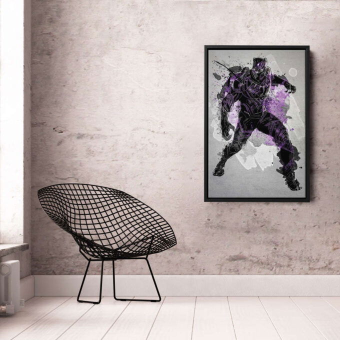 Black Panther Poster Marvel Comics Framed Wall Art Home Decor Canvas Print Artwork