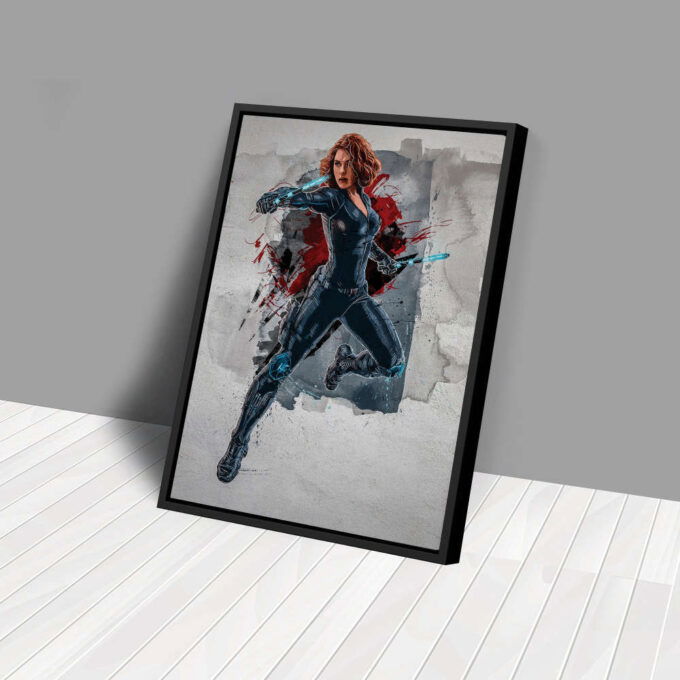 Black Widow Poster Marvel Comics Framed Wall Art Home Decor Canvas Print Artwork