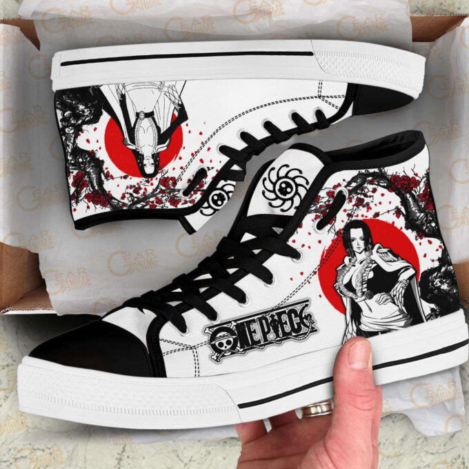 Boa Hancock High Top Shoes Japan Style For Fans One Piece Anime